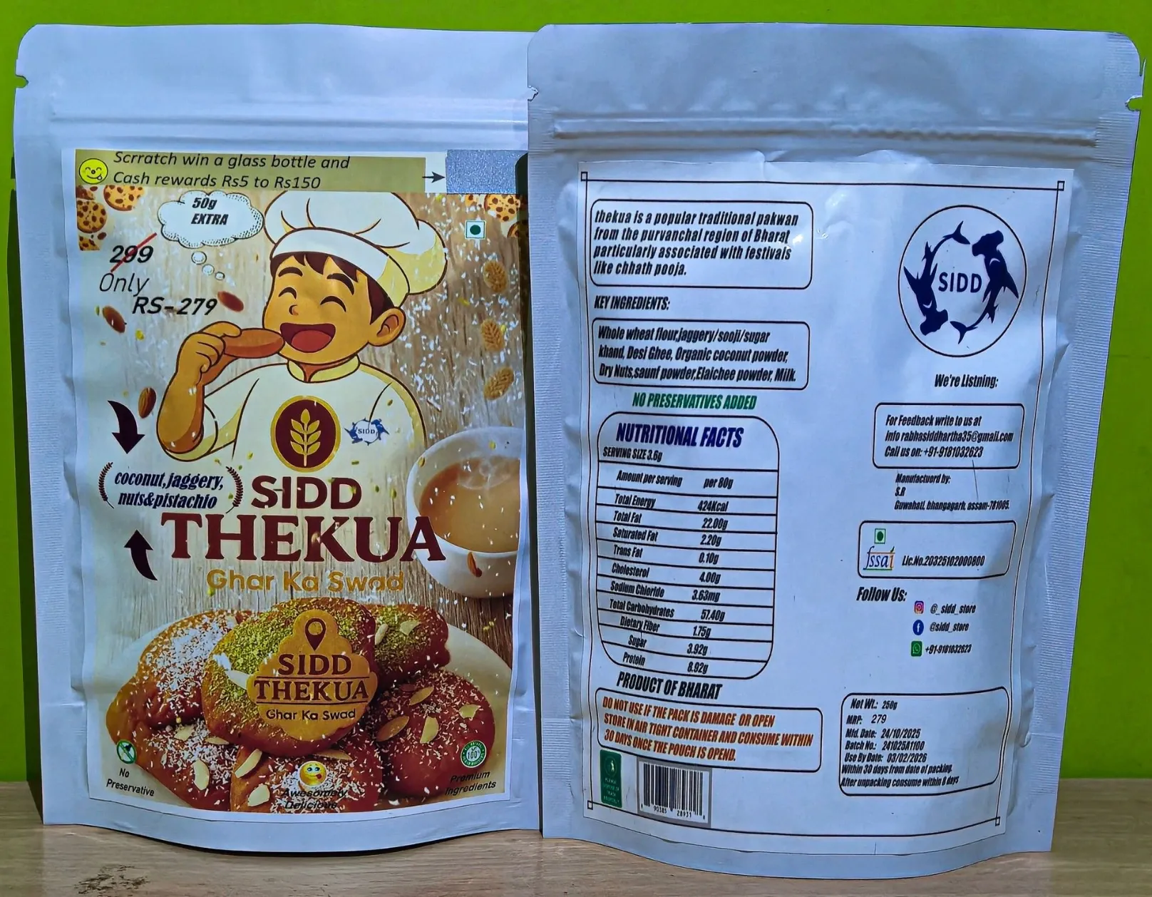 SIDD THEKUA GHAR KA SWAD #coconut,jaggery,nuts